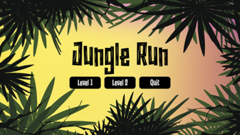 Jungle Run Main Menu