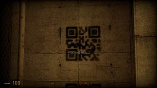Ein QR - Code den der Spieler im Spiel scannen kann.