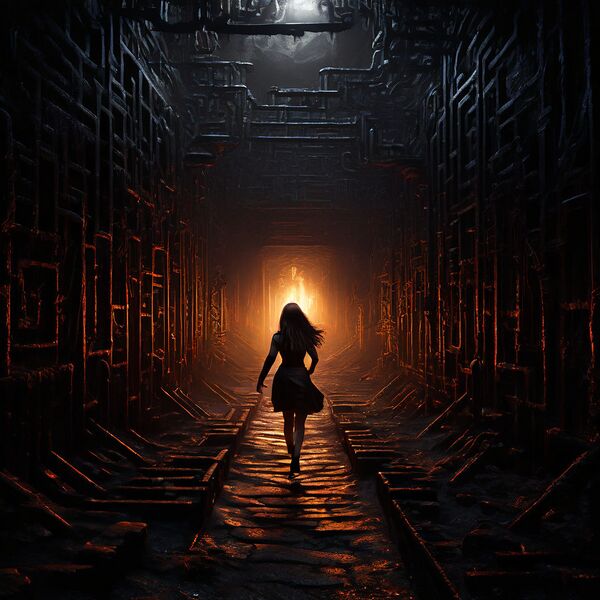 Datei:Dark-old-maze-where-a-woman-runs-through-with-a-torch.jpg