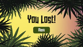 Lost menu